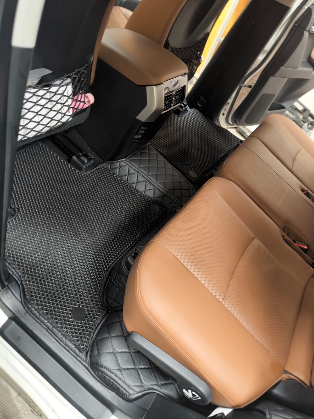 Коврики кожаные в салон 3D Toyota Land Cruiser Prado 150 Правый руль  7 мест