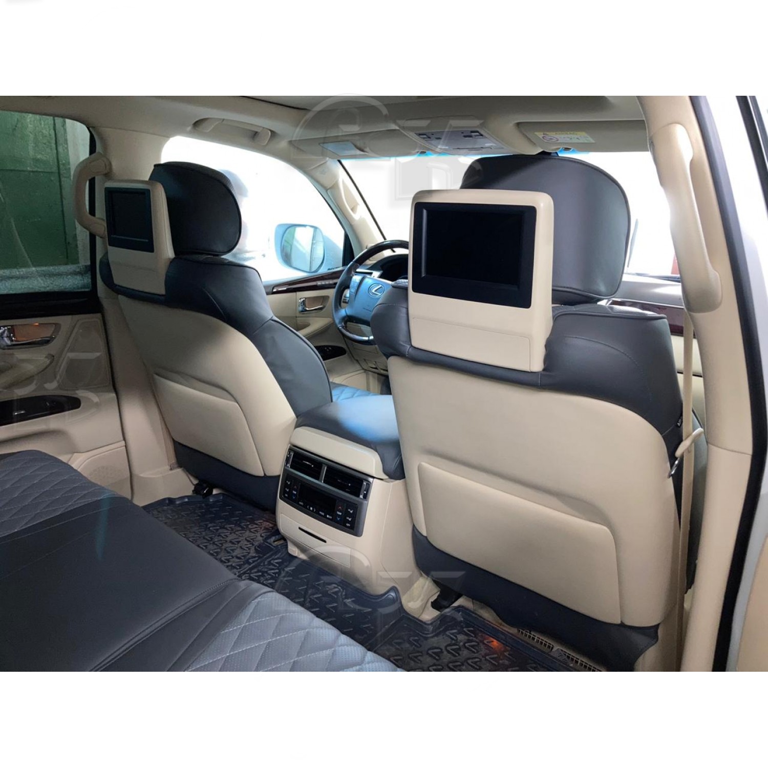 Чехлы из экокожи Lexus LX570 III+r [J200] 04.2007-10.2015 с мониторами (Мод.353.0) Автокомфорт