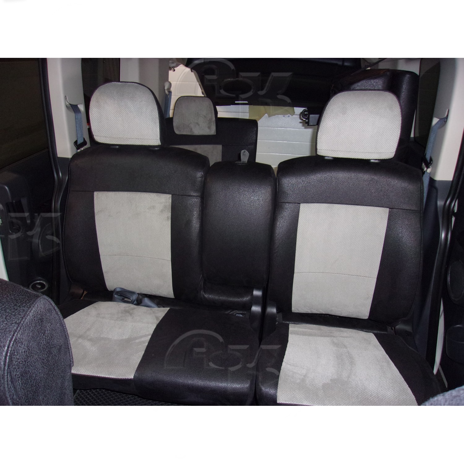 !Чехлы из экокожи Mitsubishi Delica D5 60/40 [CV] I+r 2007- (Мод.449.1) - 2 ряда Автокомфорт