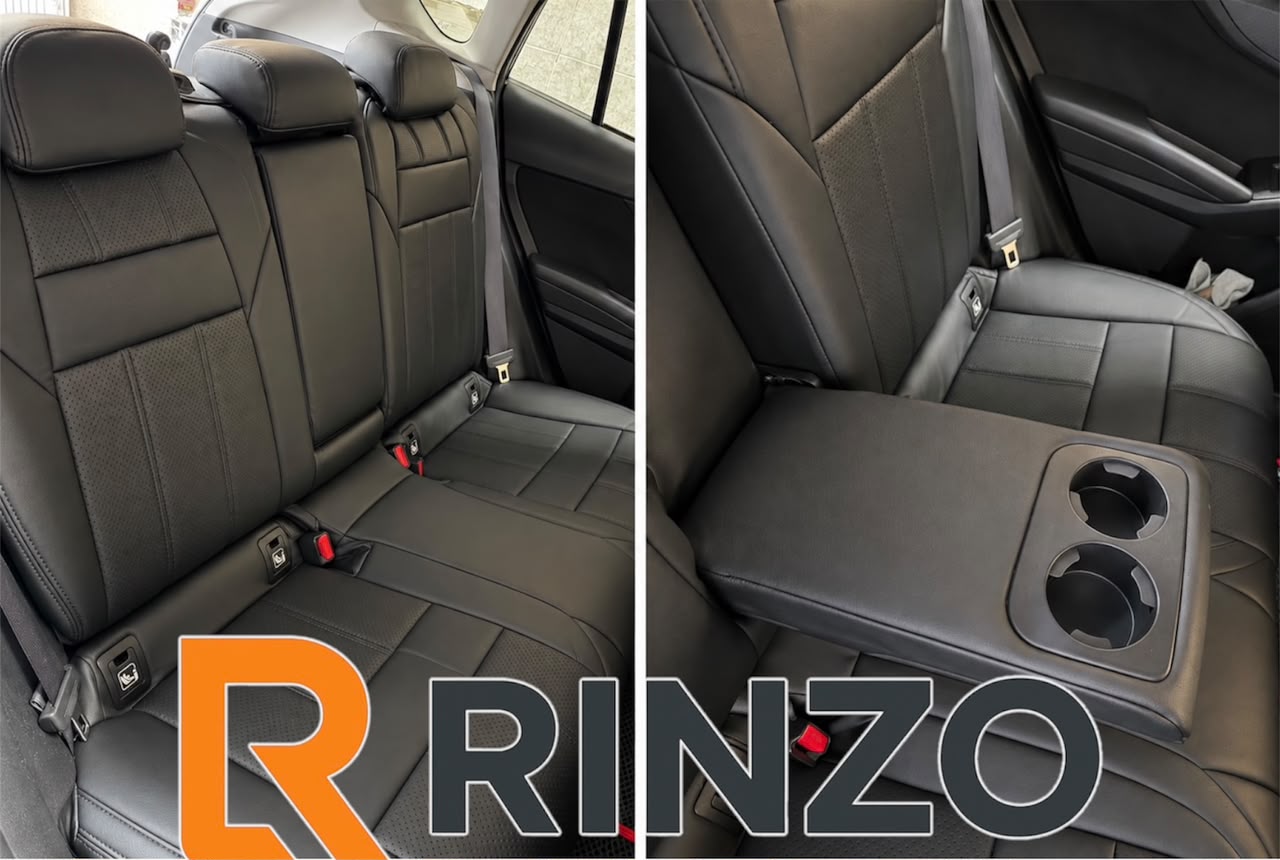 Чехлы Rinzo кожа PVC Subaru XV 2017-2022 \ Impreza 2016-2022 / с подлок (черный) Vector