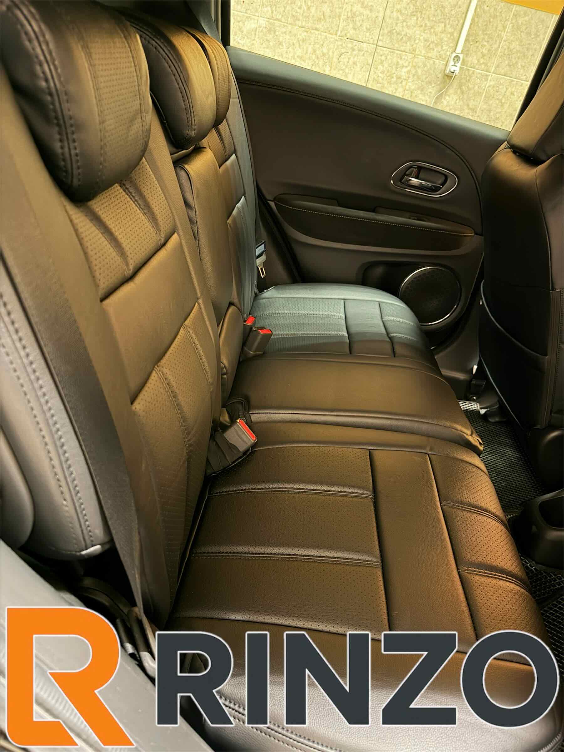 Чехлы Rinzo кожа PVC Honda Vezel 2018-2021 (черный) Vector