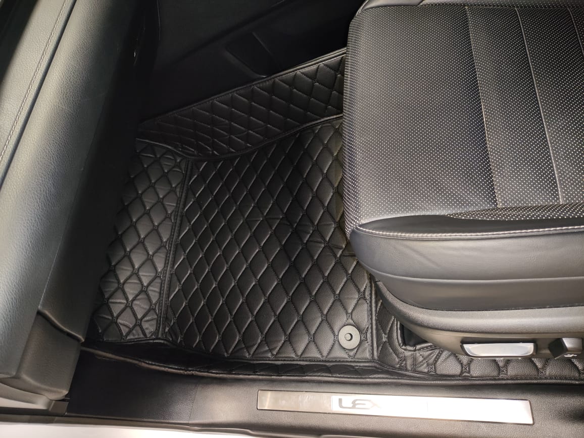 !Коврики в салон кожаные 3D Lexus RX 2015-н.в. ПРАВЫЙ РУЛЬ