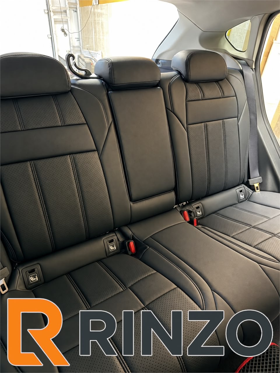 Чехлы Rinzo кожа PVC Subaru XV 2017-2022 \ Impreza 2016-2022 / с подлок (черный) Vector