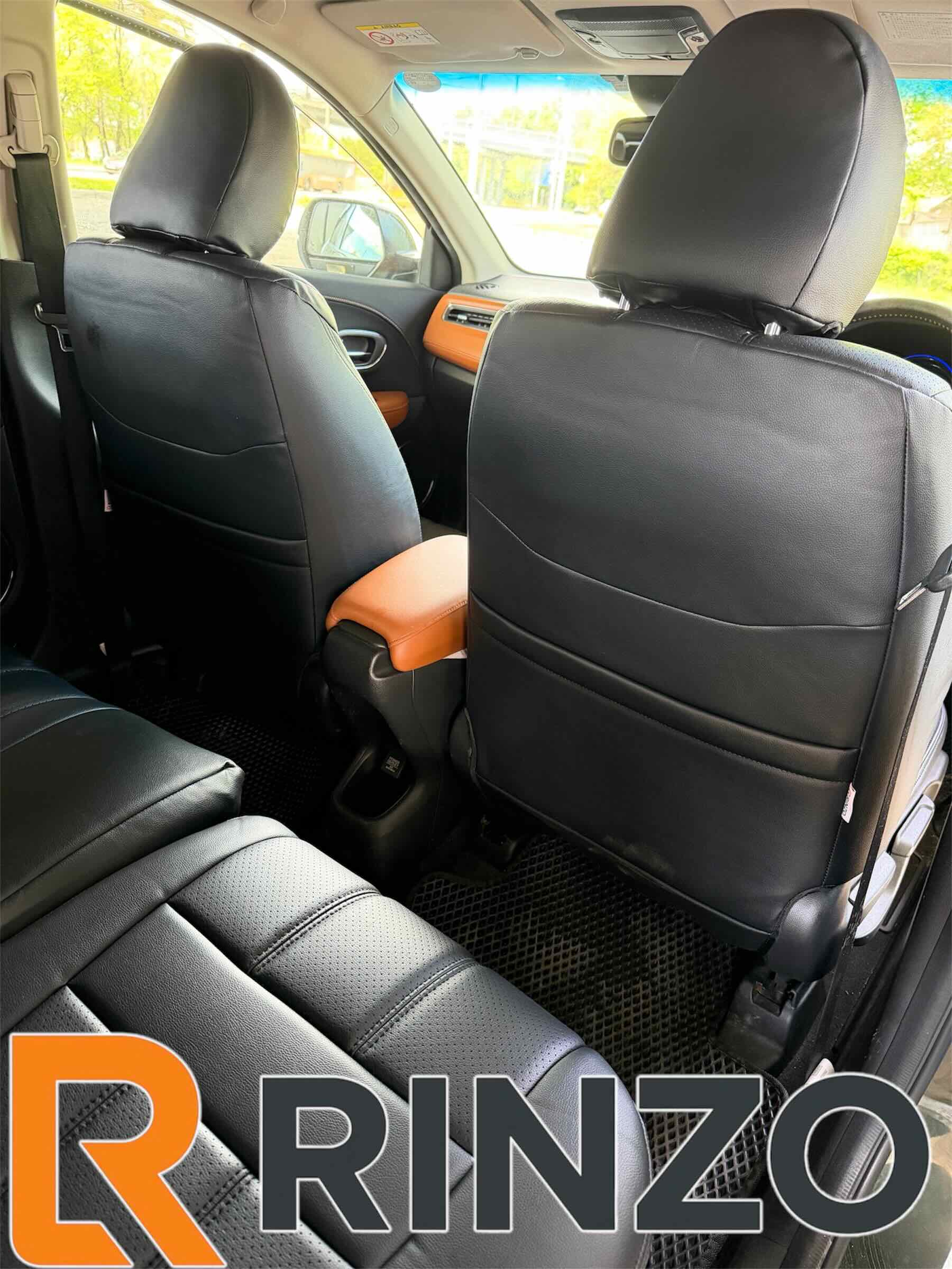 Чехлы Rinzo кожа PVC Honda Vezel 2013-2018 (черный)  Vector