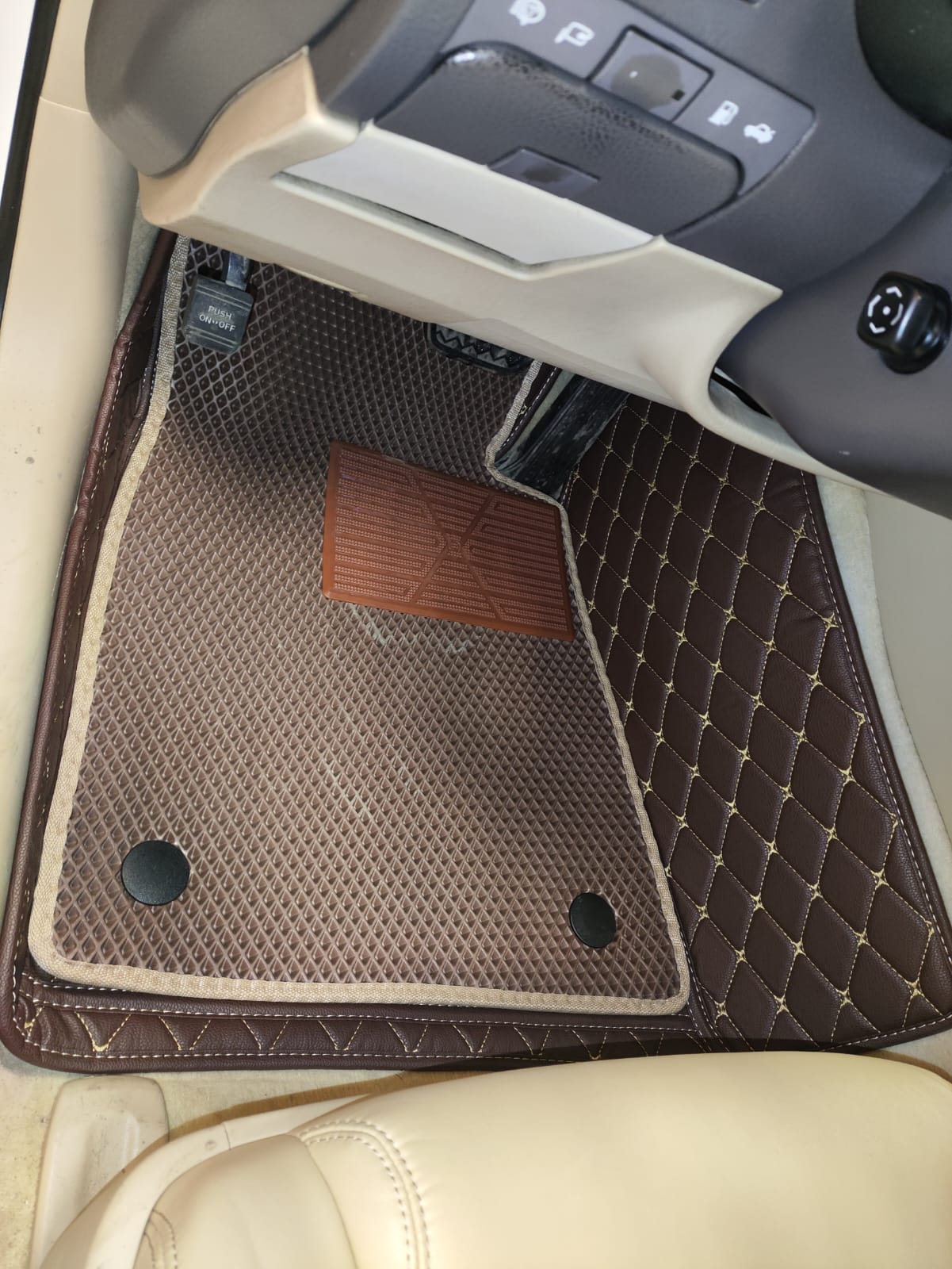 Коврики кожаные в салон 3D Lexus GS300 2005-2012 левый руль