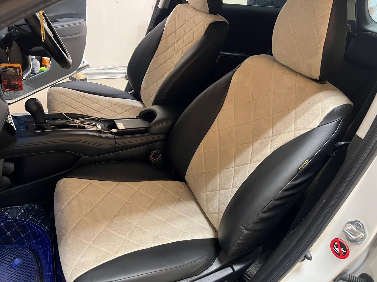 Чехлы из экокожи Honda Vezel / Fit 3 / Shuttle 2013-2018 с подл. Автостиль