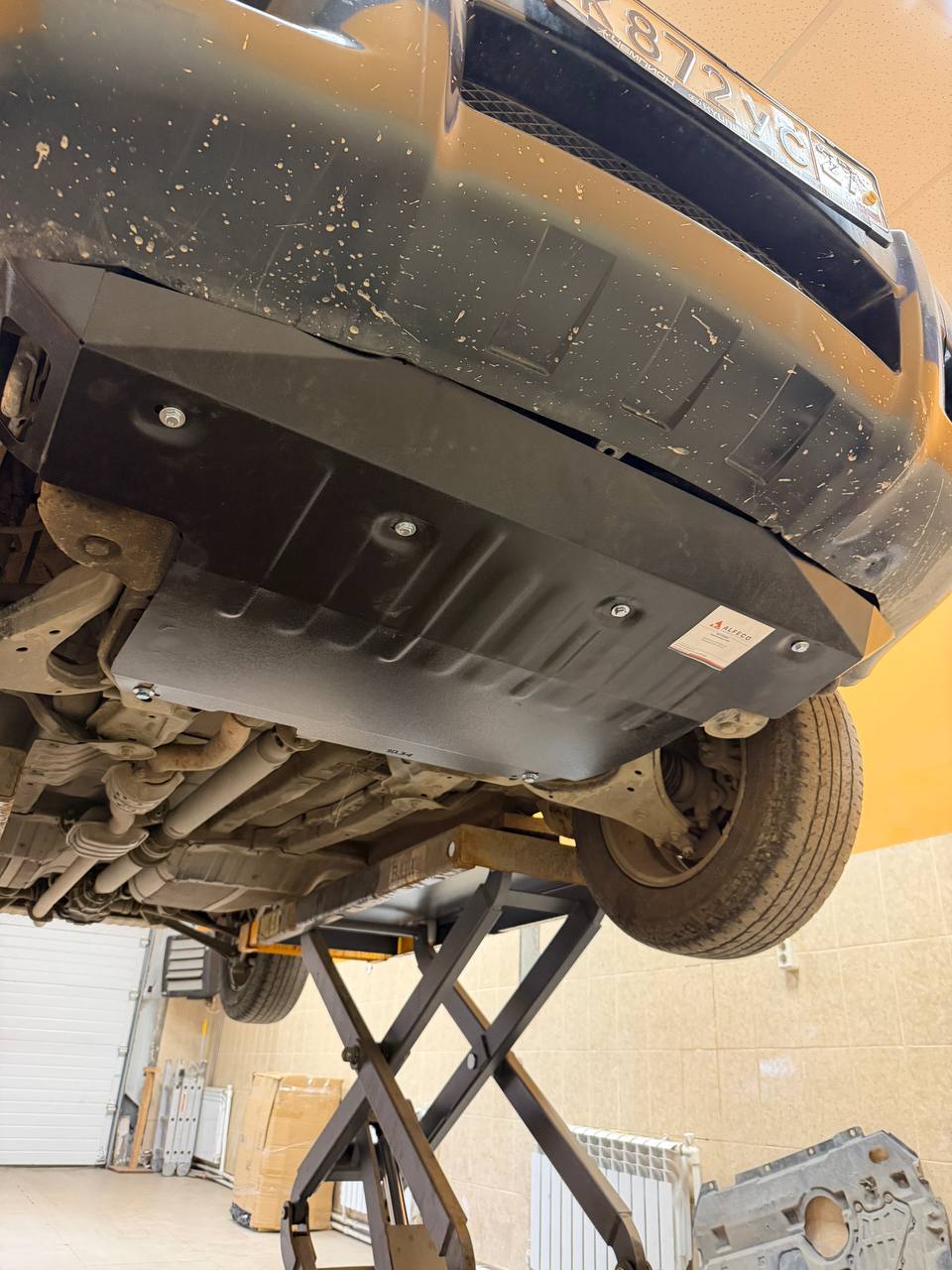 Защита картера и КПП Hyundai Tucson большой 2004-2009 сталь 2мм