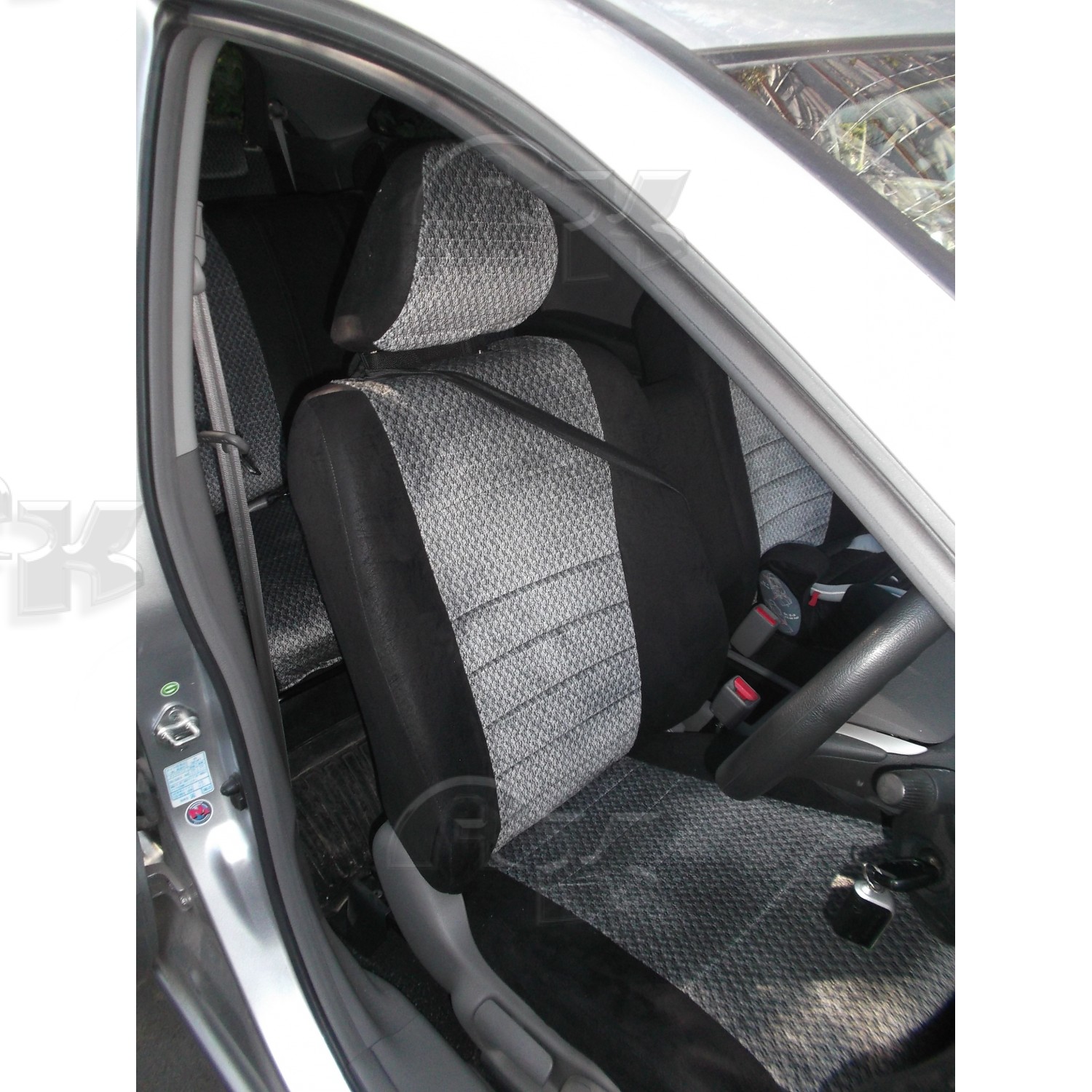 Чехлы из экокожи Honda Stream II [RT] 02.2007-08.2010 40/20/40 (Мод.032.2) - 3 ряда Автокомфорт