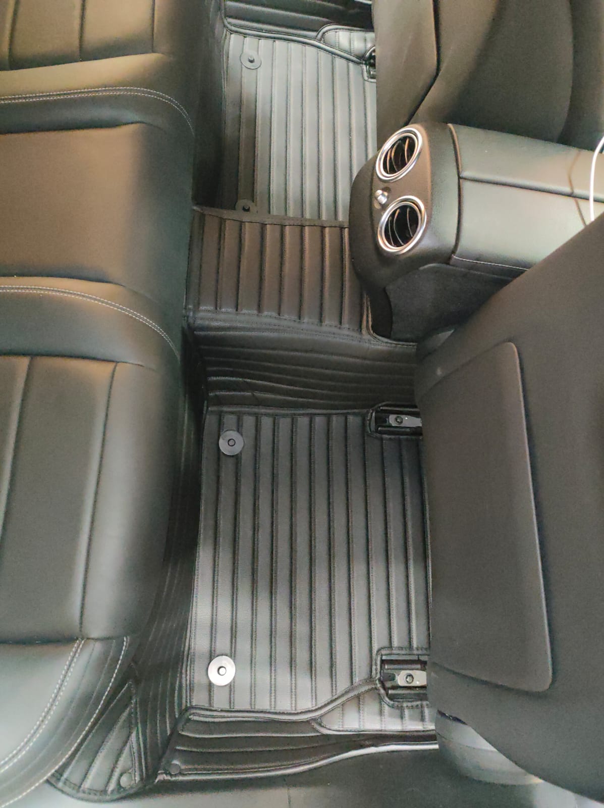 Коврики кожаные в салон 3D Mercedes E-class W213 2016-2024 Правый руль