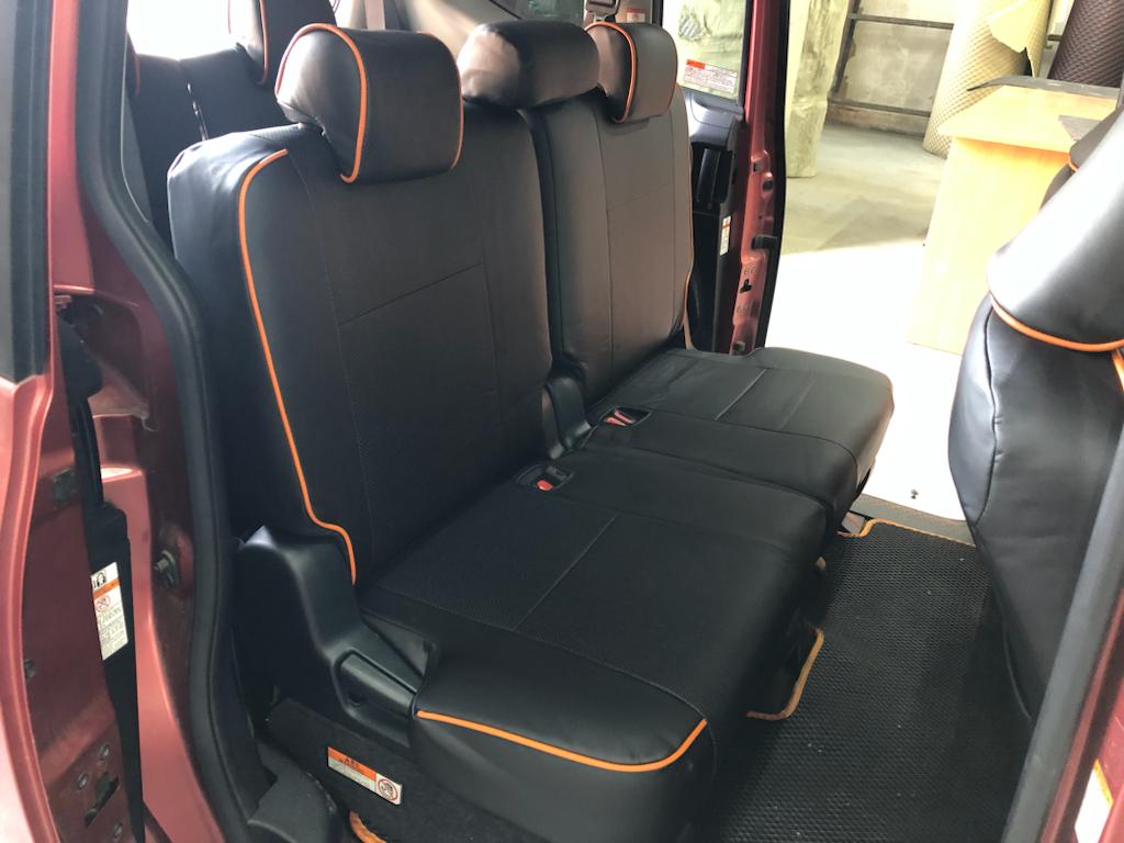 Чехлы из экокожи Toyota Sienta II (XP170) 2015-2022 50/50 без з.подл. (Мод.510.0) - 3 ряда Автокомфорт