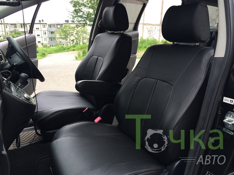 Чехлы из экокожи Toyota Wish I+r [XE10] 01.2003-03.2009  трансформер (Мод.273.0) - 2 ряда Автокомфорт
