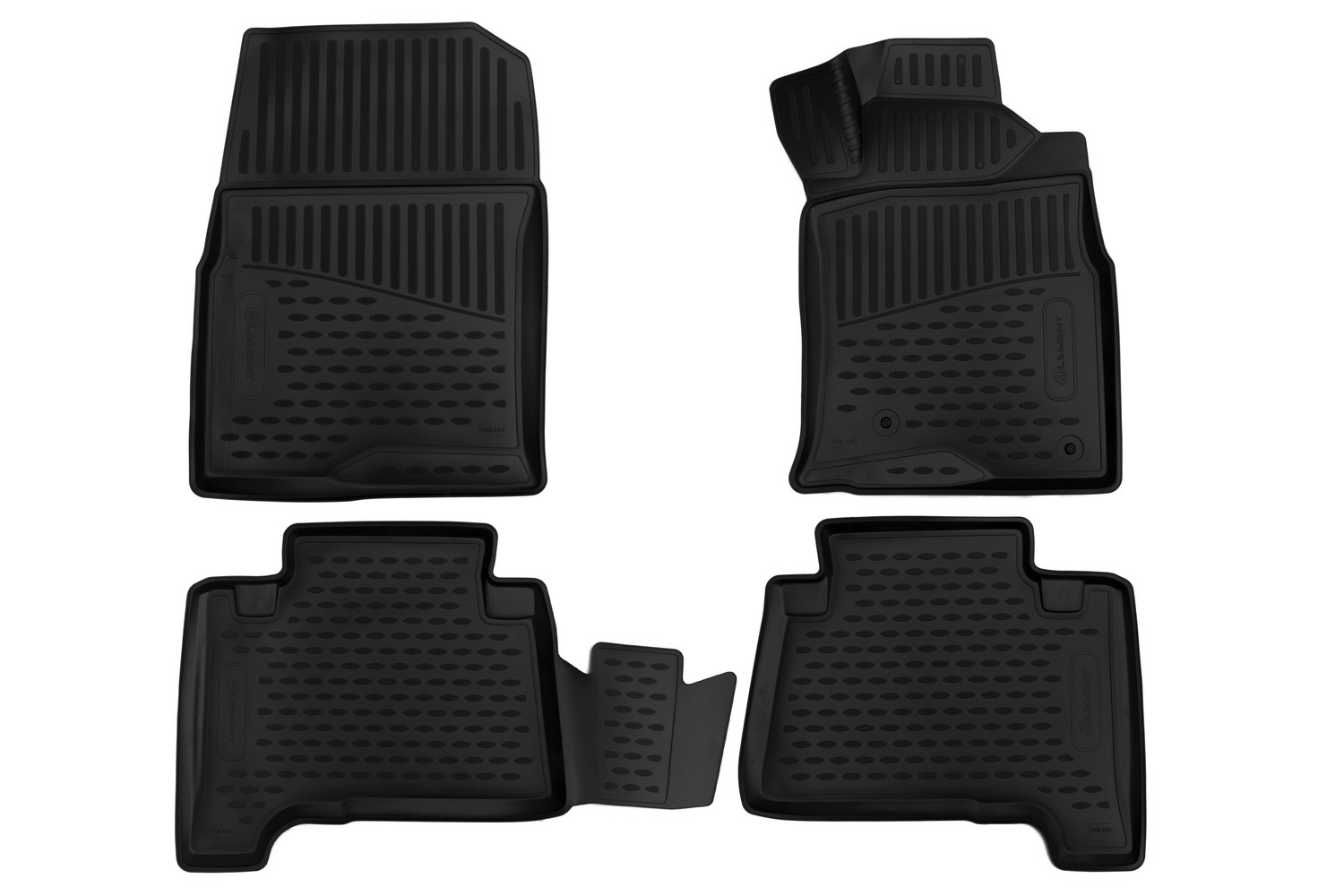 Коврики 3D в салон TOYOTA Hilux Surf 215 / Prado 120 RHD, 2002-2009, внедорожник, П.Р., 4 шт. (полиуретан)