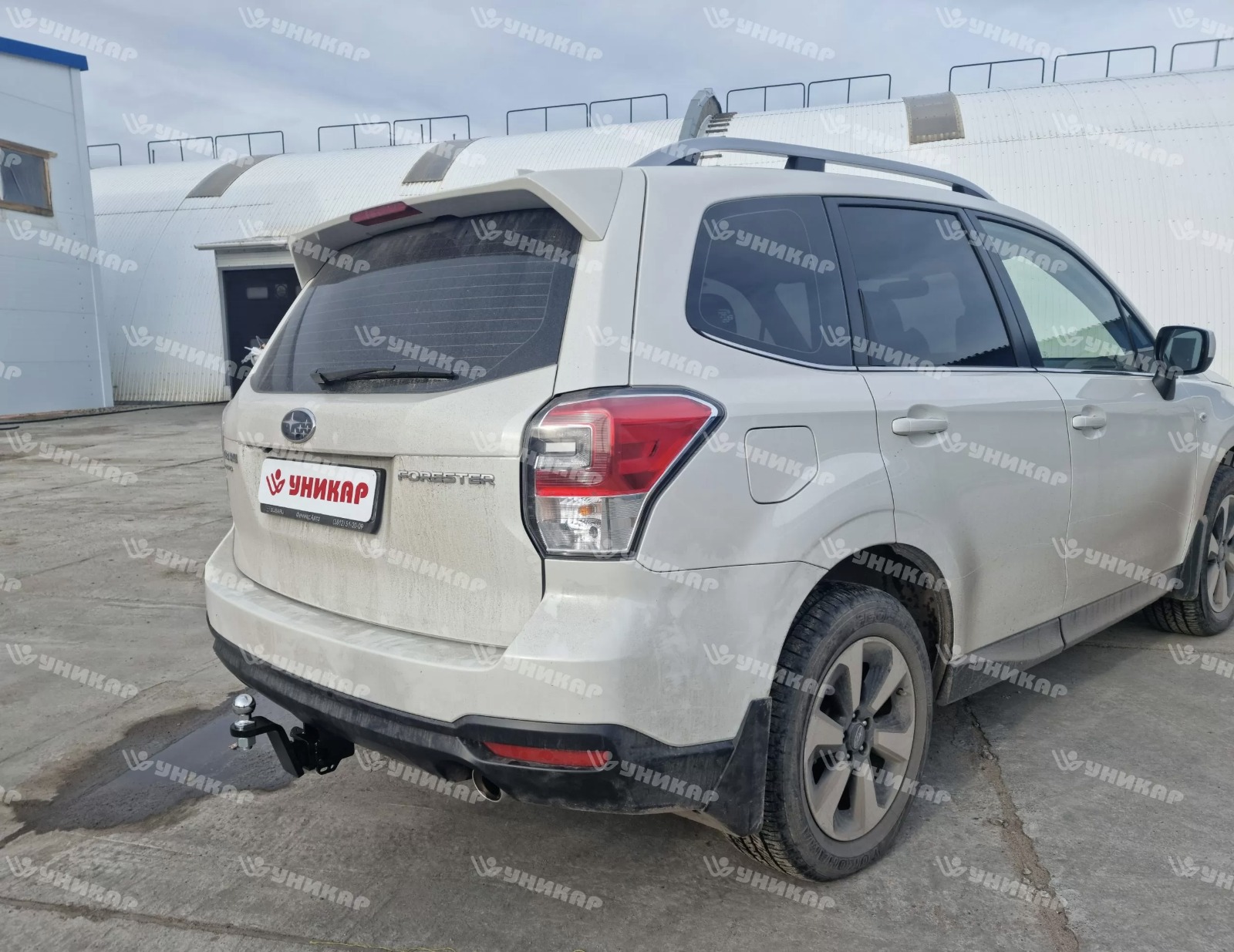 Фаркоп ТСУ Subaru Forester 4 SJ  2012 - 2019 (тип шара E) Уникар