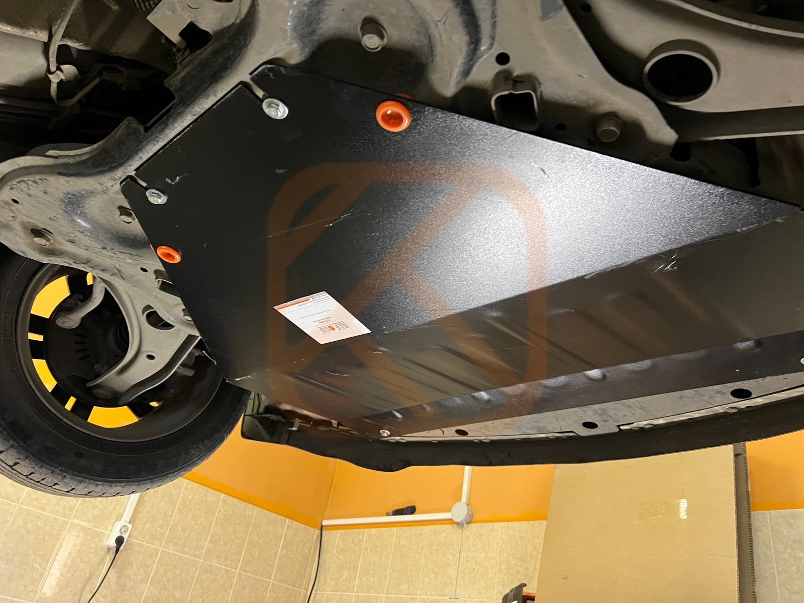 Защита картера и КПП Nissan Note E–Power 2016  V-1.2 Hybrid  сталь 2мм Alfeco