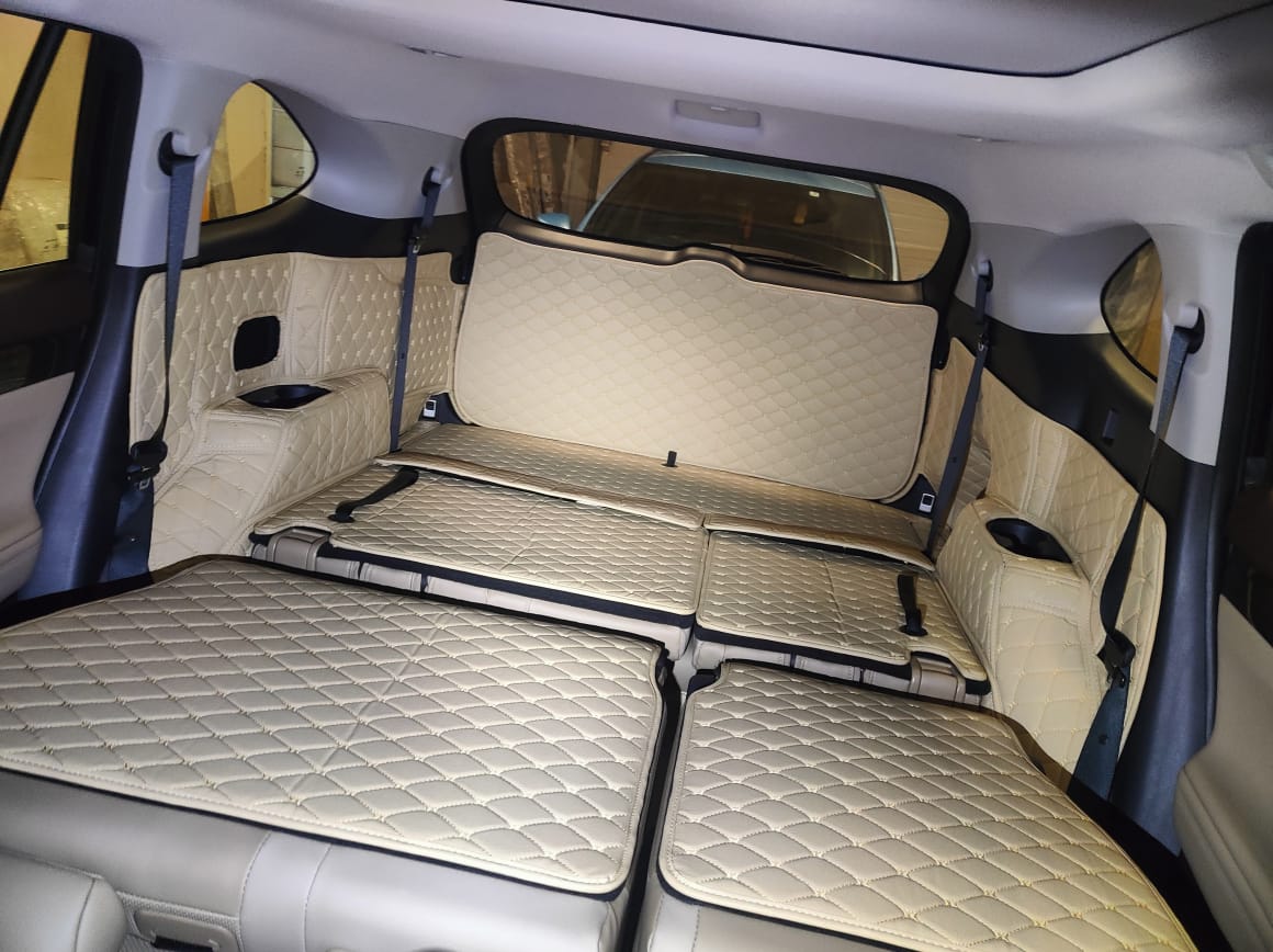 Кожаный коврик в багажник 3D Toyota Highlander (XU70) 2019 -  н.в. 7 мест