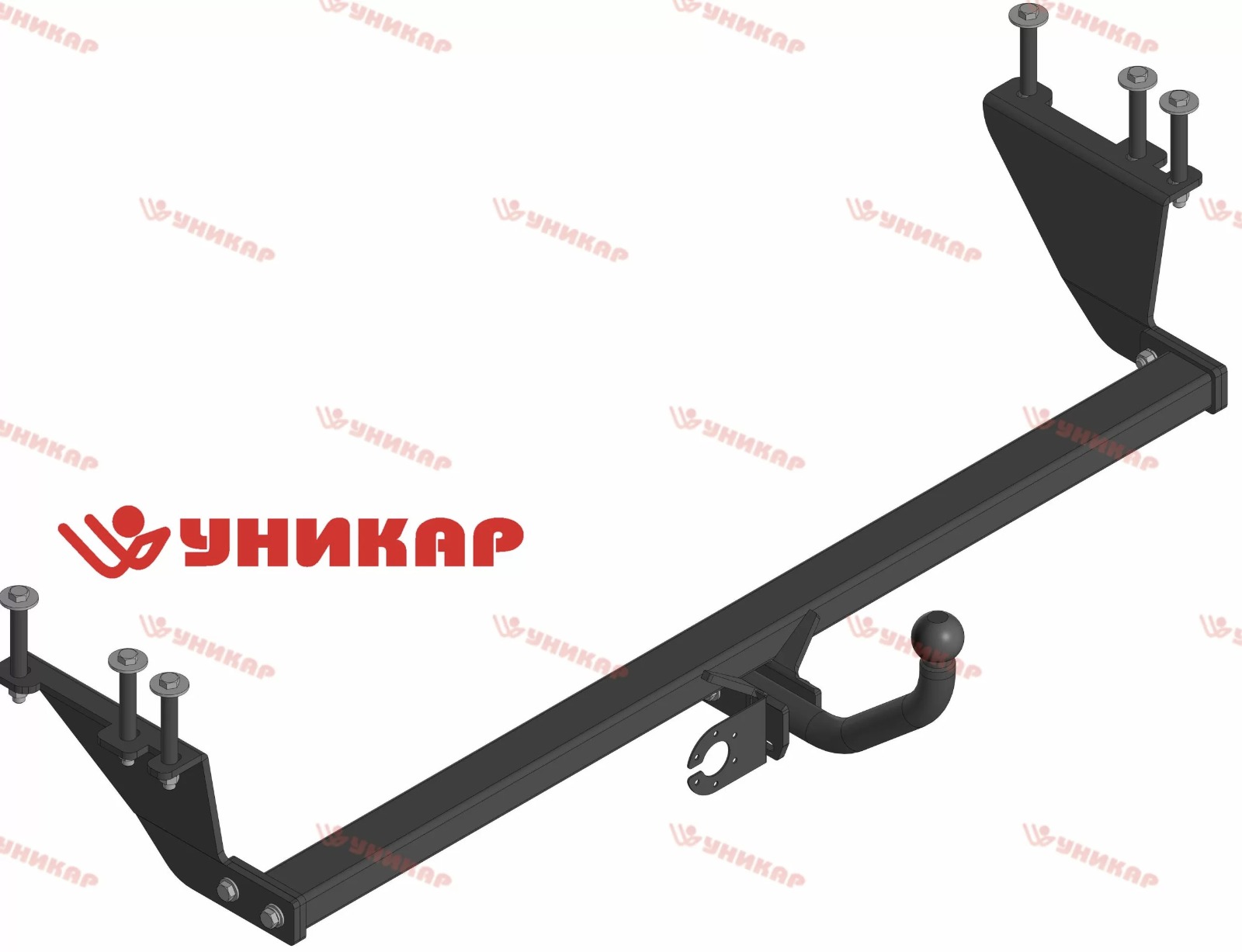 Фаркоп ТСУ Toyota Noah \ Toyota Voxy  \ Toyota Esquire 80 85 2014 - 2021 (тип шара A) Уникар
