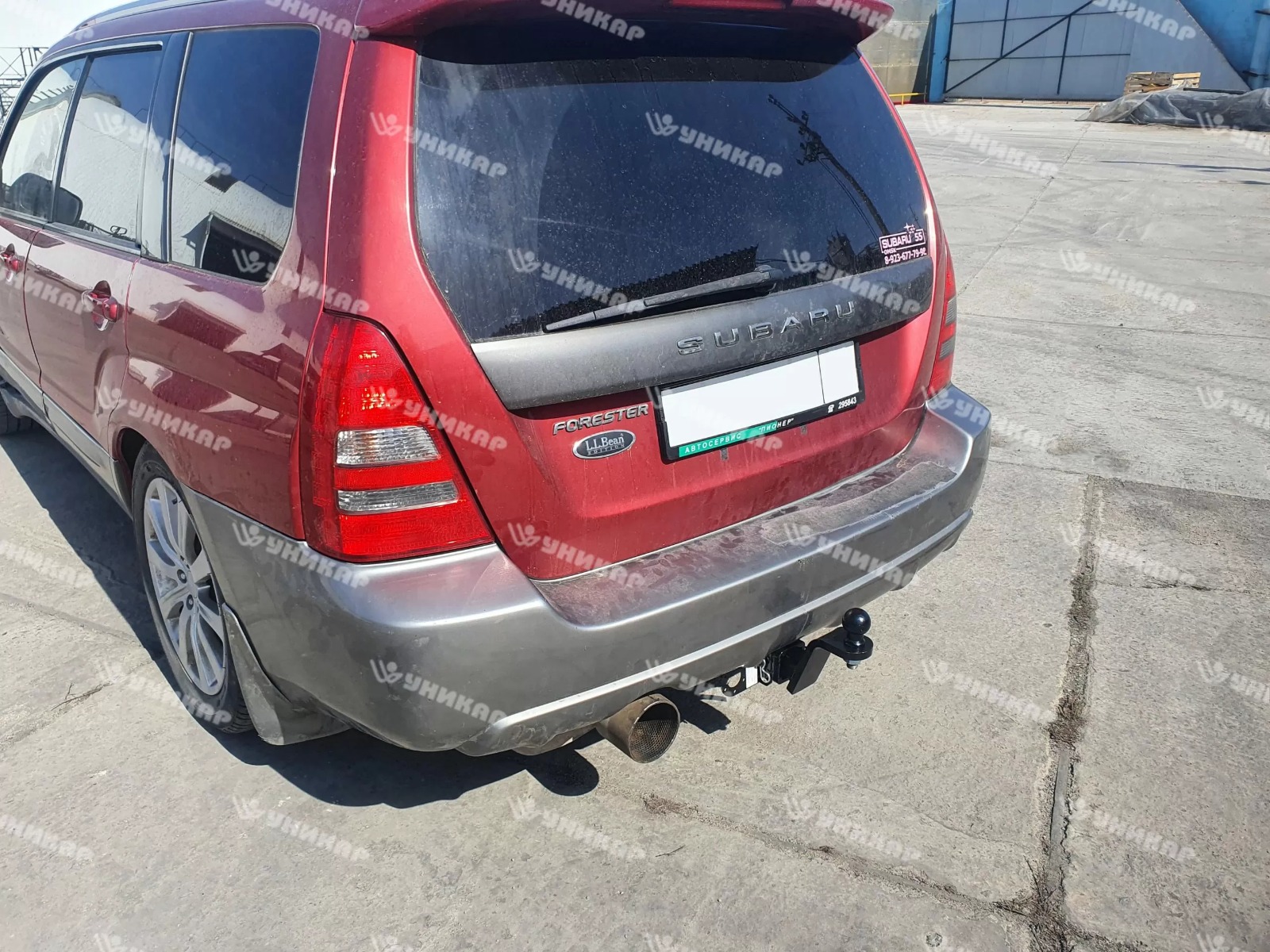 Фаркоп ТСУ Subaru Forester I, II поколение, год выпуска 1997-2008 (тип шара E) Уникар