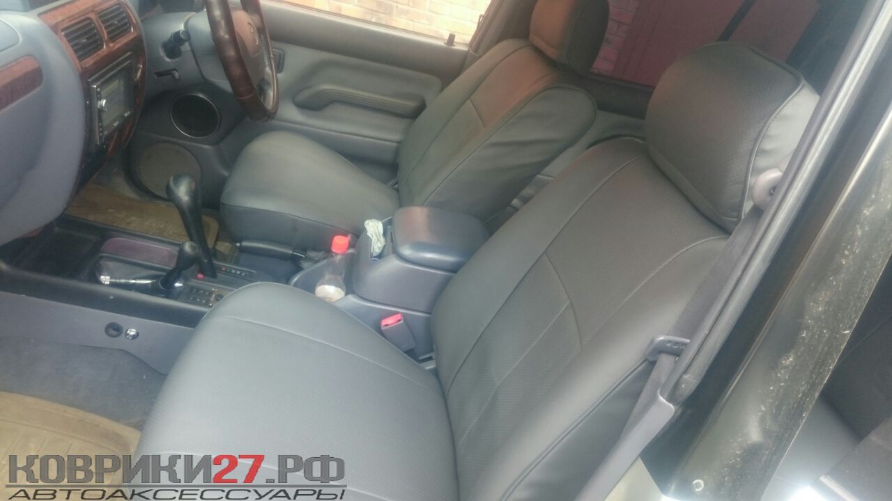Чехлы из экокожи Toyota Land Cruiser Prado 95 5 дверный 1996-2002 диван (Мод.247.0) Автокомфорт