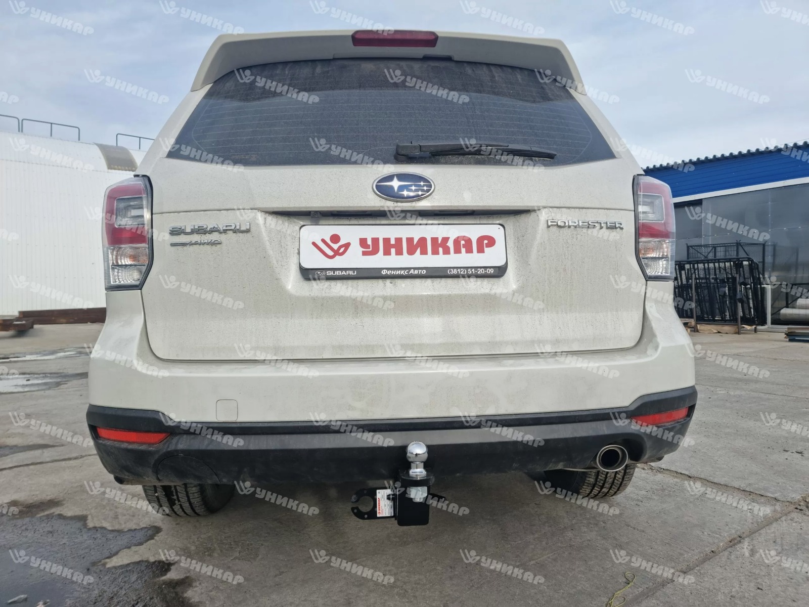 Фаркоп ТСУ Subaru Forester 4 SJ  2012 - 2019 (тип шара E) Уникар