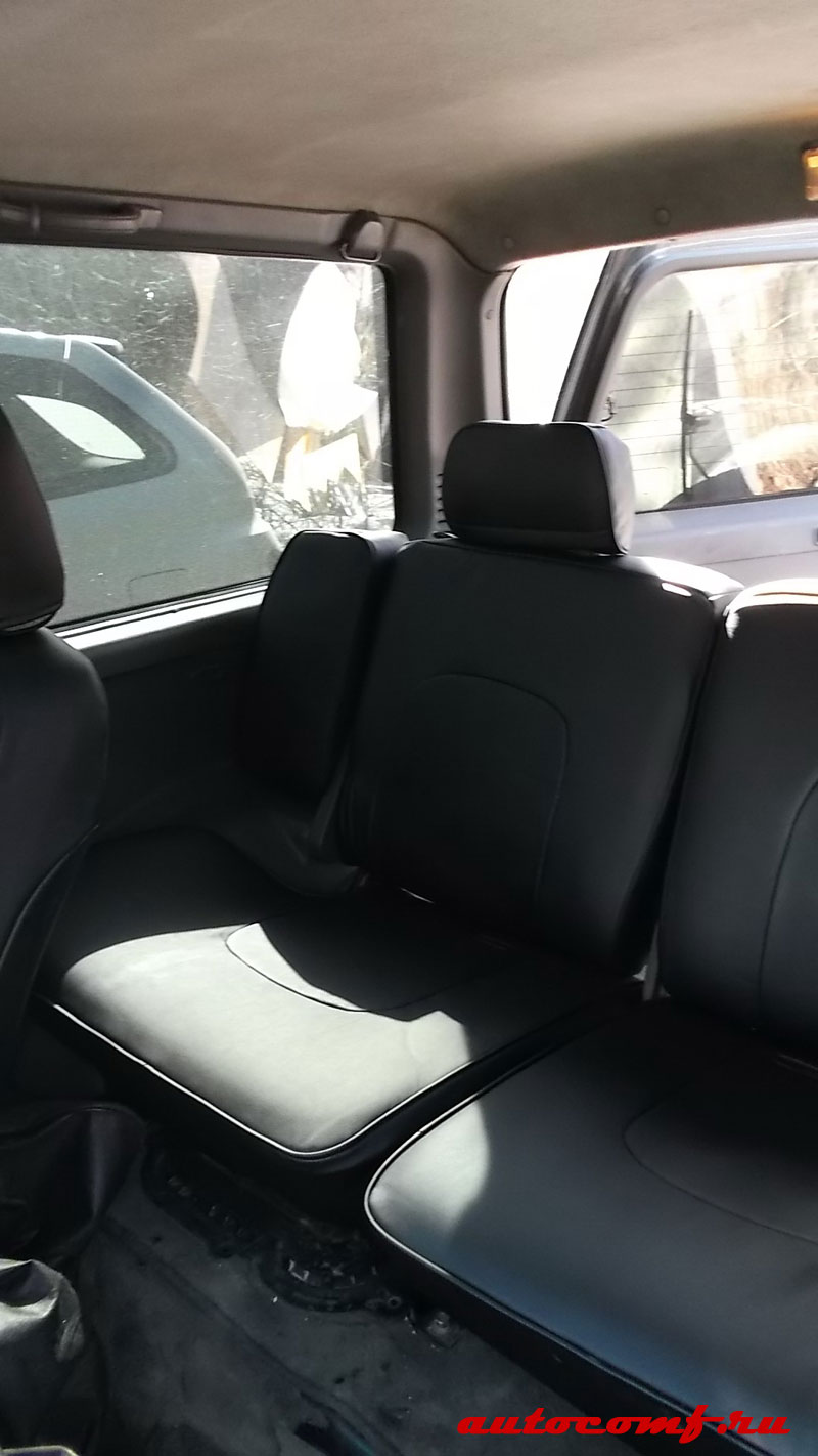 Чехлы из экокожи Mitsubishi Pajero 2 01.1991-08.1999 50/50 3дв (Мод.296.0) Автокомфорт