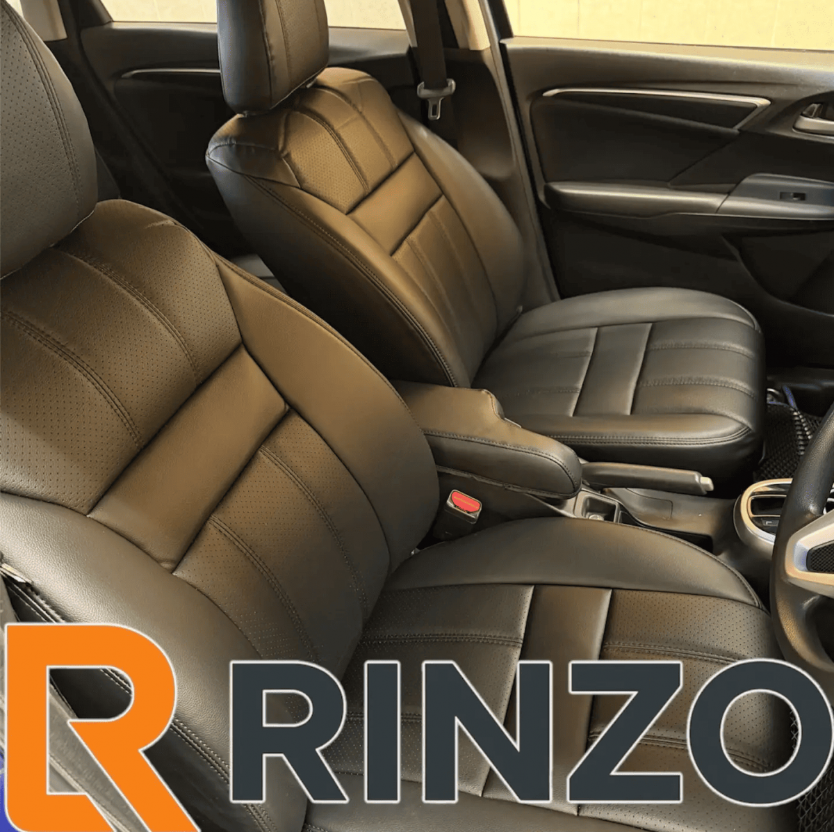 Чехлы Rinzo кожа PVC Honda Shuttle 2015-2022 без подл. (черный) Vector