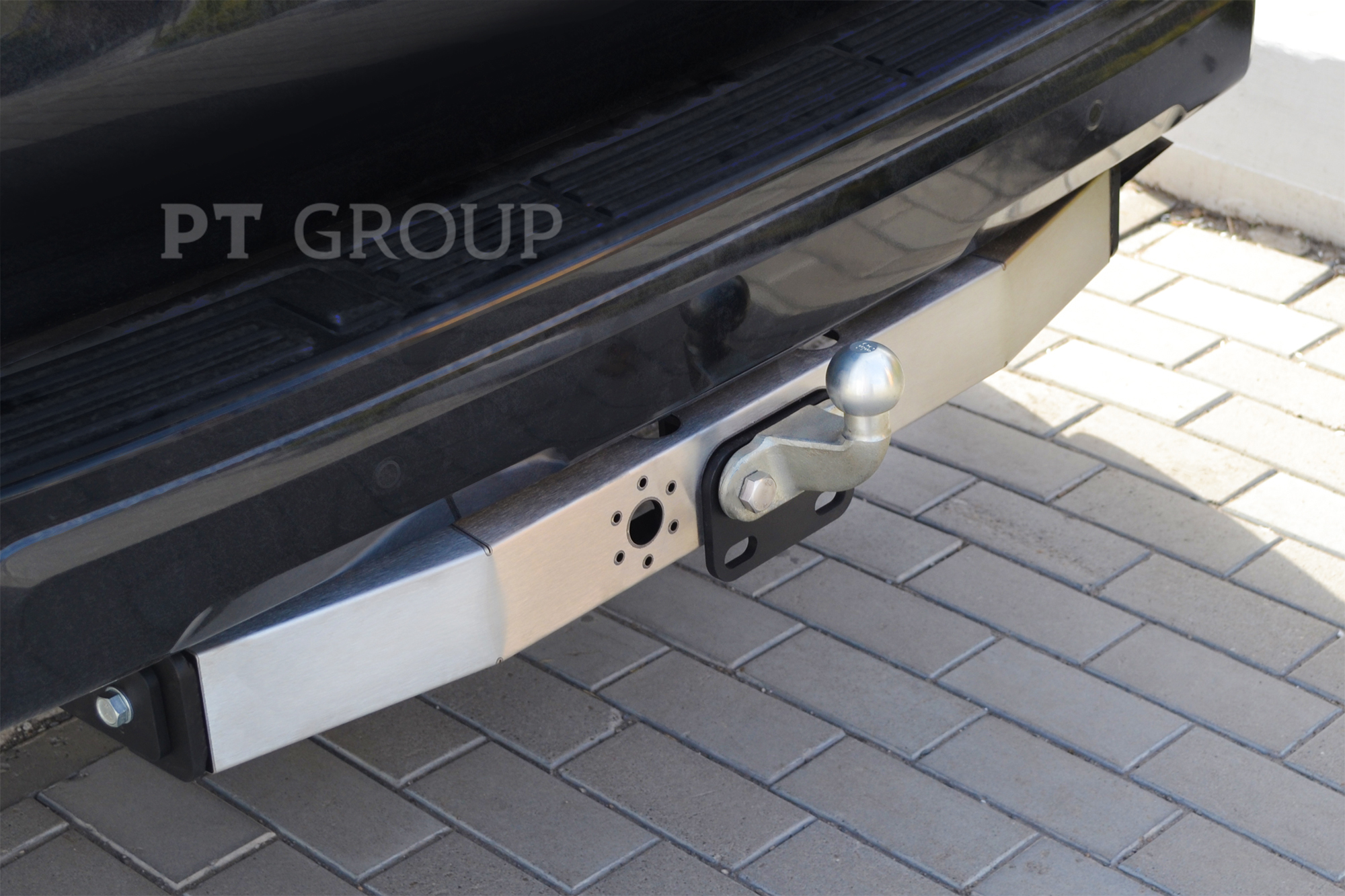 Фаркоп Toyota LAND CRUISER PRADO 150 с 2009  / GX460  / Prado 120(с нерж накладкой) тип F (Крюк) PT Tuning