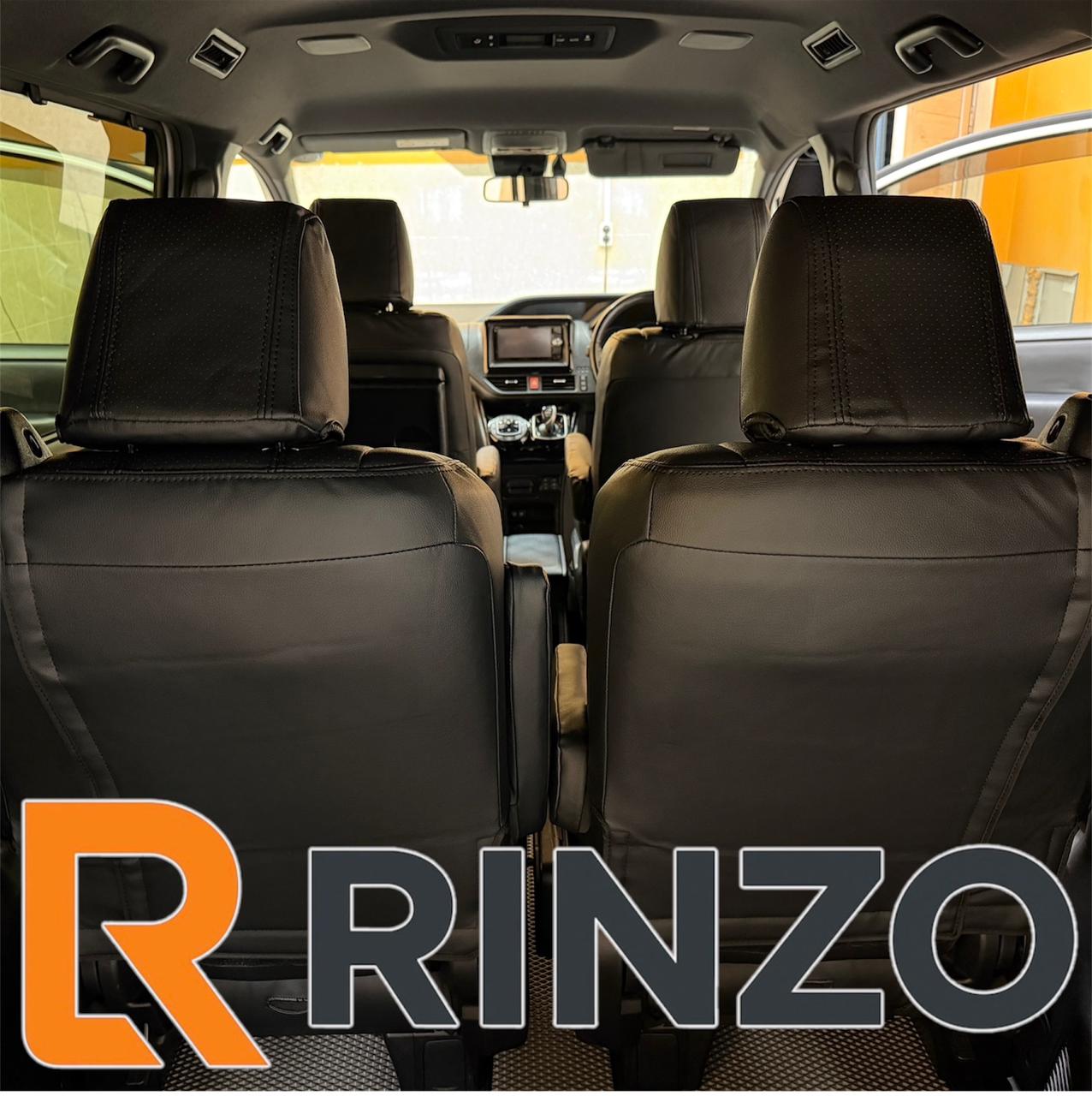 Чехлы Rinzo кожа PVC Toyota Voxy/Noah 2014-2022/ 7 мест/ два ряда (черный) Vector