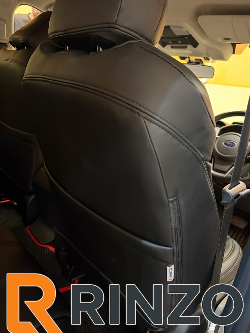 Чехлы Rinzo кожа PVC Subaru XV 2017-2022 \ Impreza 2016-2022 / с подлок (черный) Vector