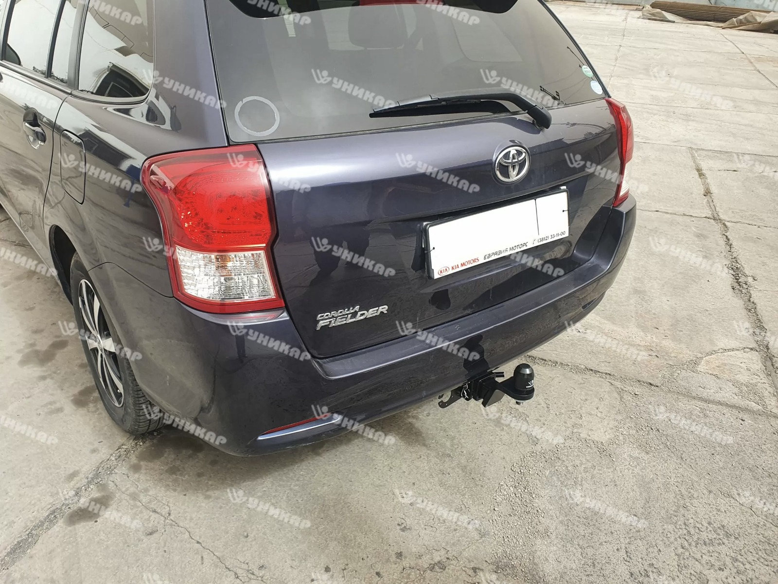 Фаркоп ТСУ Toyota Fielder 160, 164, 165, с 2012 - н.в. (тип шара E) Уникар