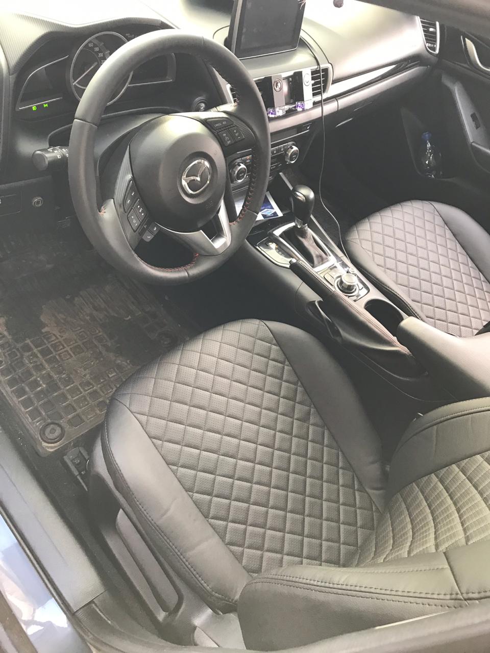 Чехлы Mazda 3 / Axela 2013-2019 хэтчбэк Автопилот