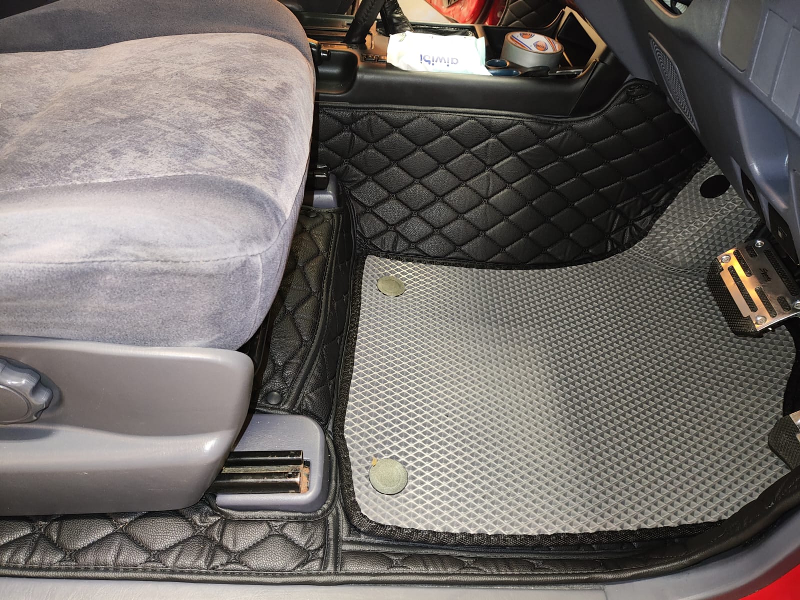 Кожаные коврики в салон Toyota Land Cruiser Prado (J 90) 1996 - 2002 3дв Правый руль