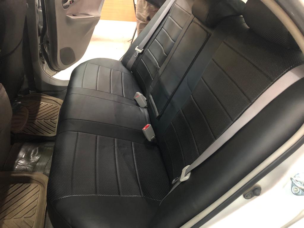 Чехлы Toyota Axio 140 2006-2012 (сплош. спинка) с подлокотником  Автостиль