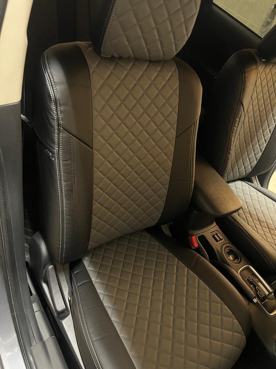 Чехлы Mitsubishi Outlander 3 с 2012г. (экокожа) Автопилот