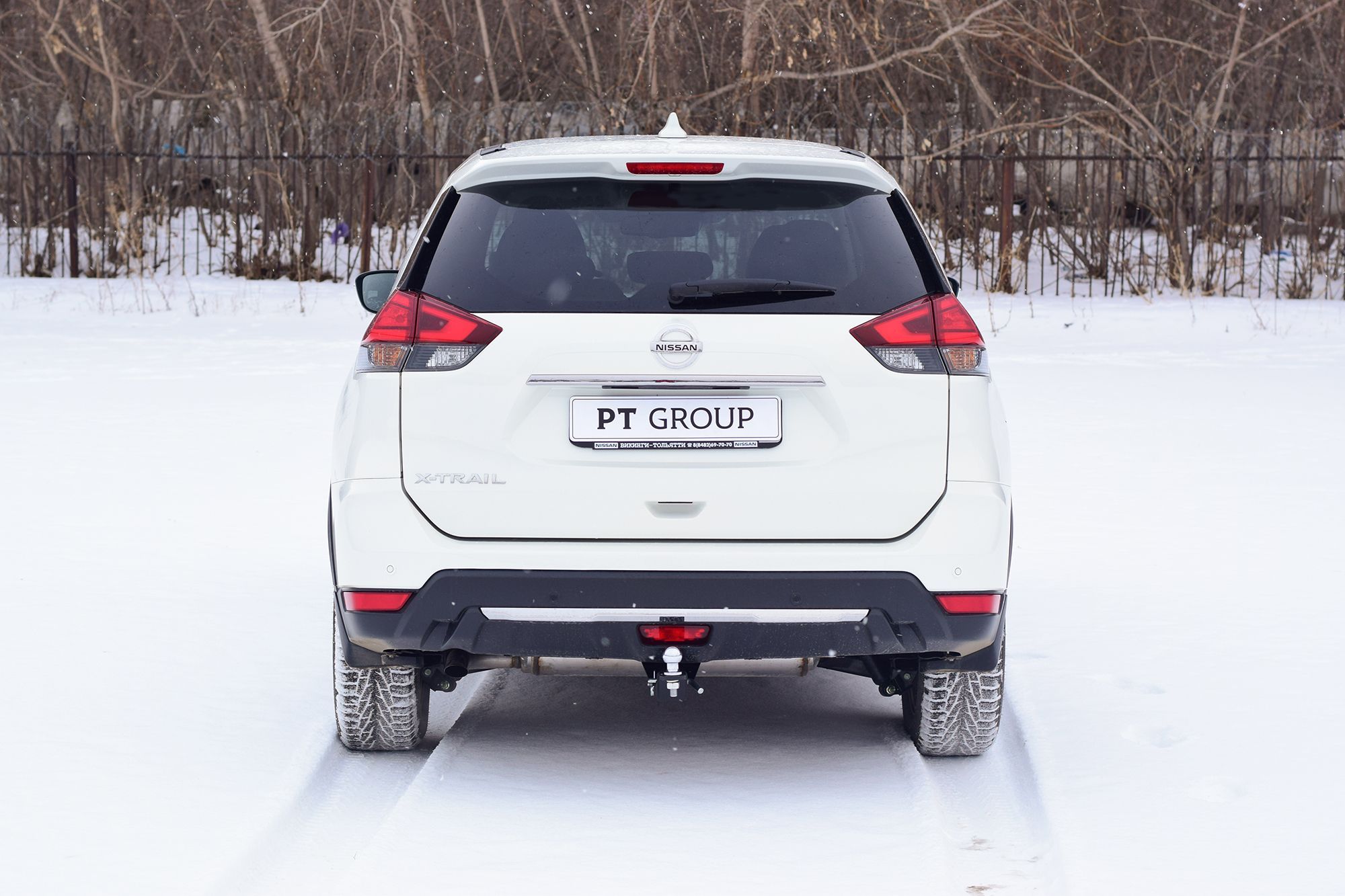 Фаркоп NISSAN X-Trail 32 с 2014 - съемный квадрат PT Tuning