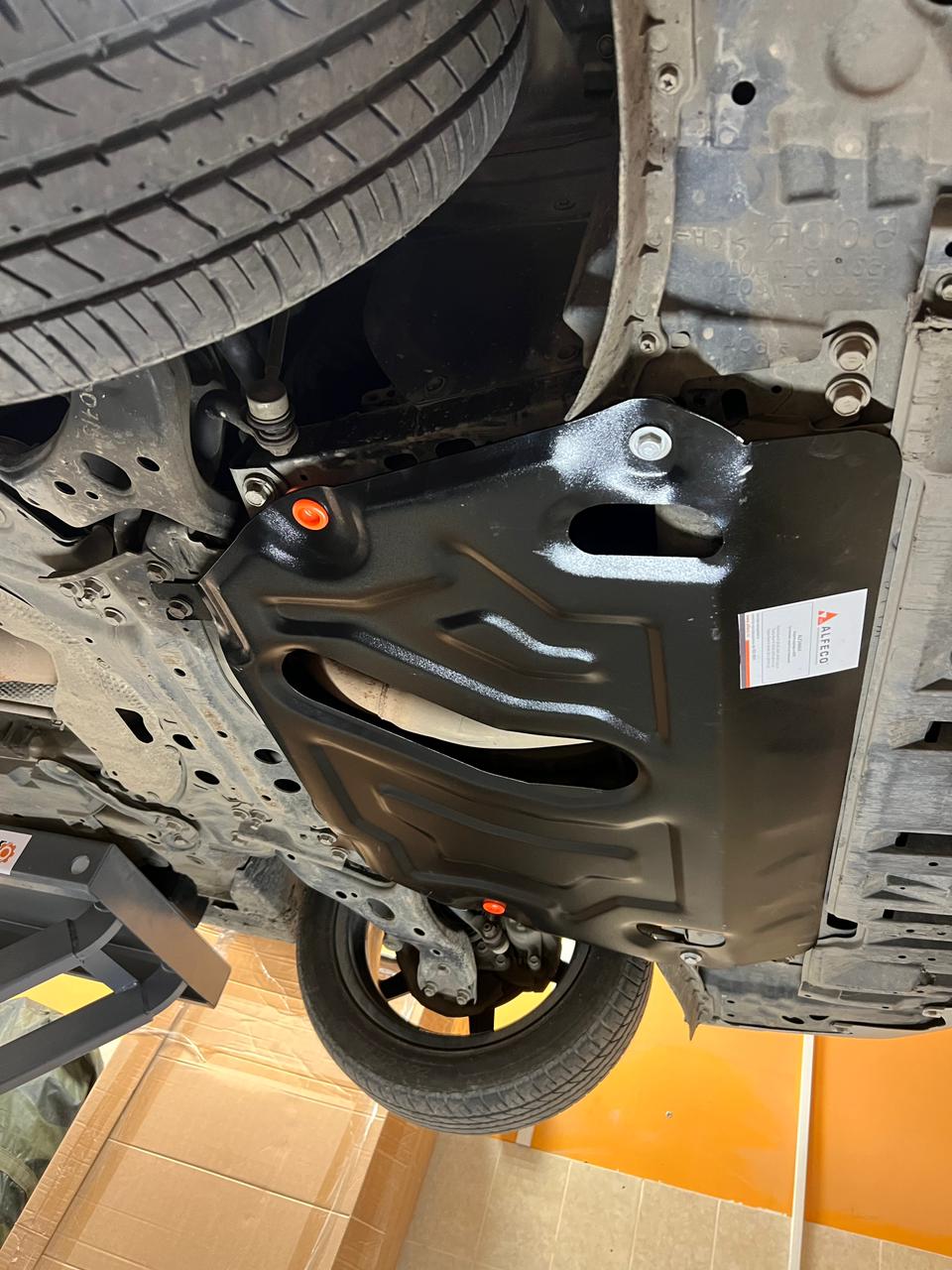 Защита картера и КПП Toyota Rav-4 III V=2.4 / Vanguard 2006-2012 / Sai / Estima 2006- 2010 сталь 2мм