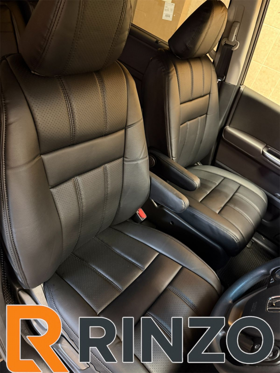 Чехлы Rinzo кожа PVC Honda Freed 60/40 на 2 ряда GB5 2016-2024 (черный) Vector