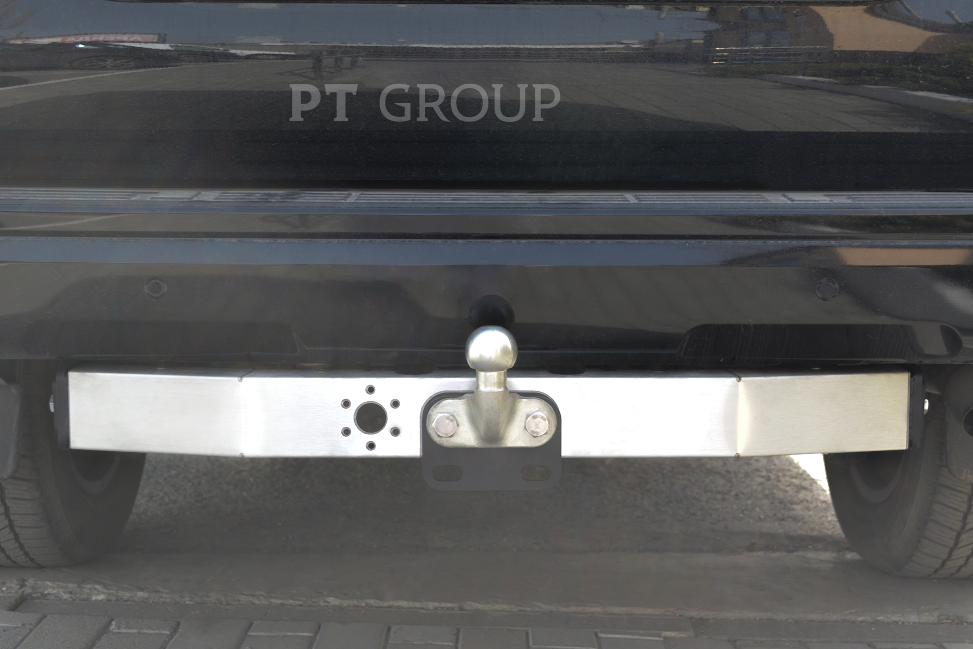 Фаркоп Toyota LAND CRUISER PRADO 150 с 2009  / GX460  / Prado 120(с нерж накладкой) тип F (Крюк) PT Tuning