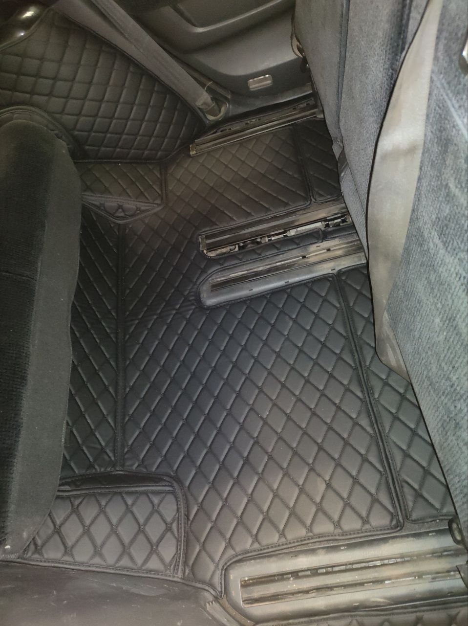 Кожаные коврики в салон 3D Honda Odyssey 1999 - 2003 на 3 ряда