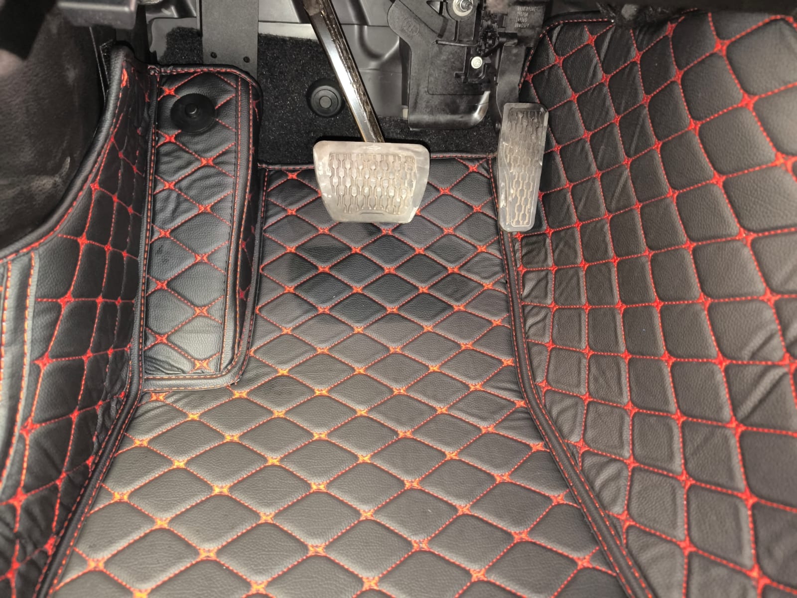 Кожаные коврики в салон Jeep Wrangler Rubicon (JL74) 2017 -  н.в. Левый руль (ТОЛЬКО ПЕРЕДНИЕ)