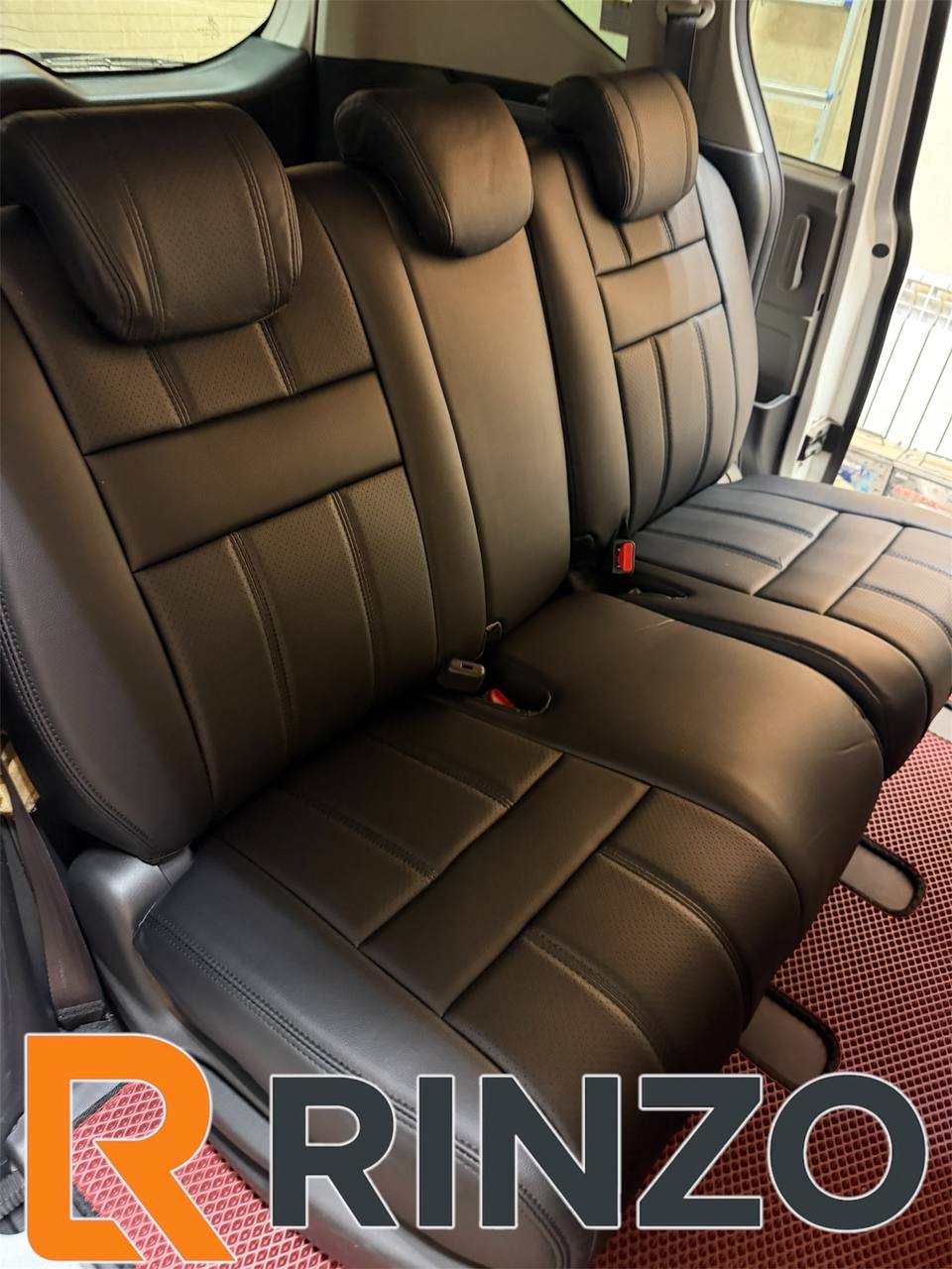 Чехлы Rinzo кожа PVC Honda Freed PLUS 2016-2024 / два ряда (черный) Vector