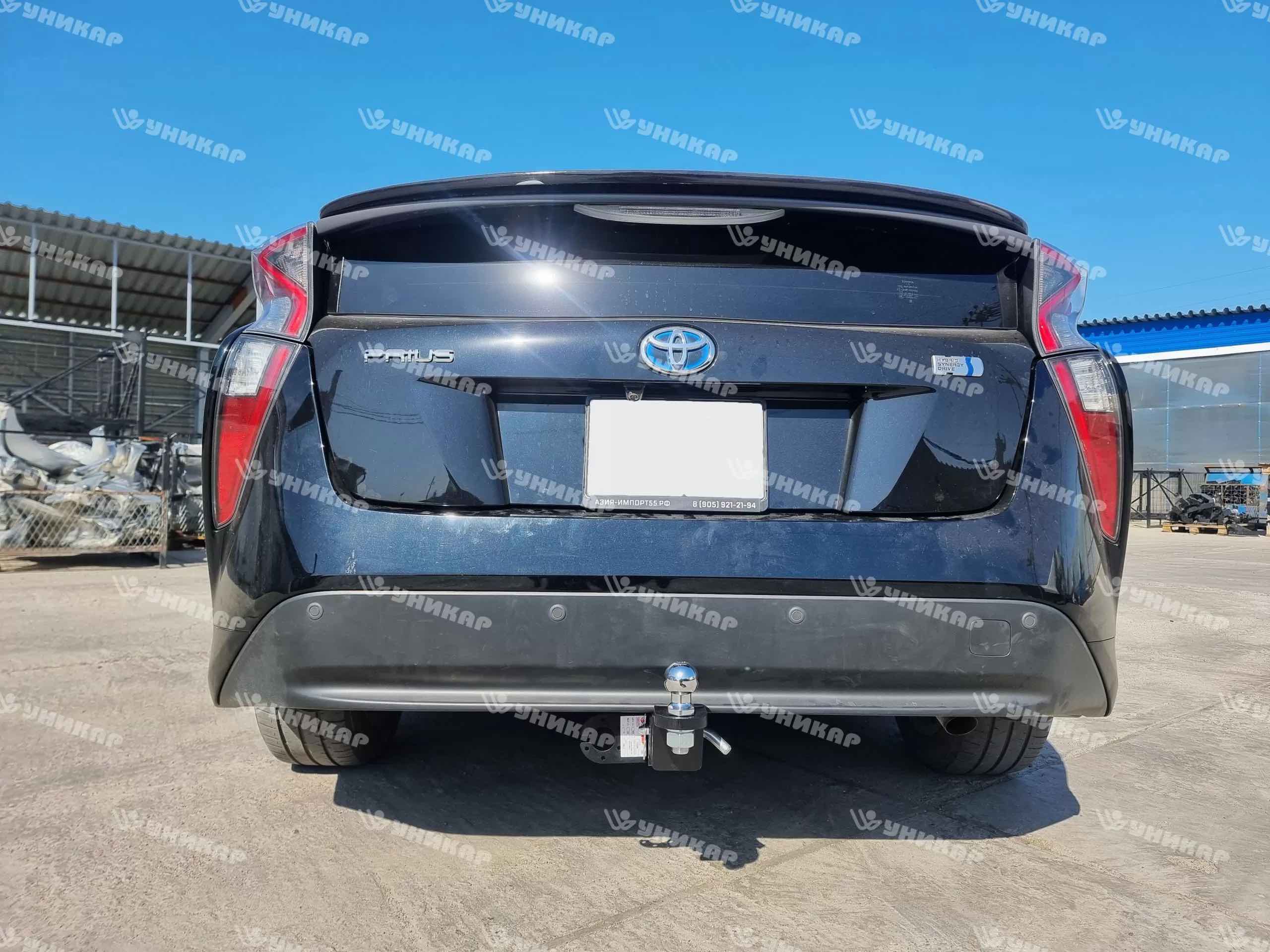 Фаркоп ТСУ Toyota Prius 50 (дорест.) , год выпуска 2015 - 2019 (тип шара E) Уникар
