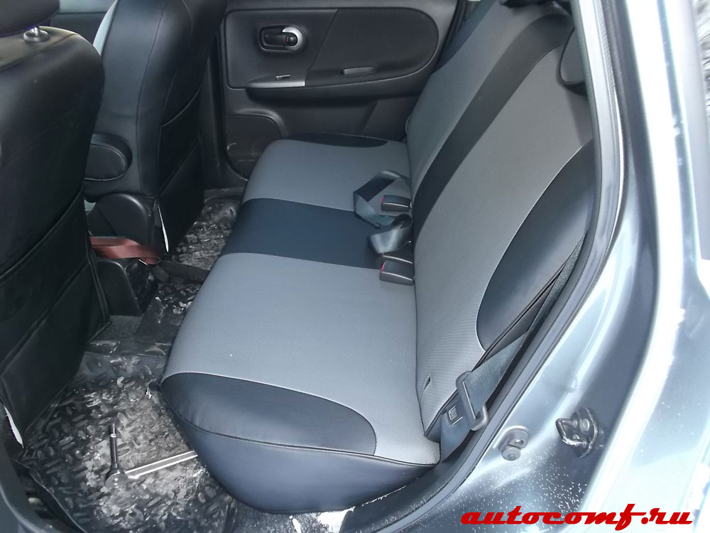 Чехлы из экокожи Nissan Note I [E11] 01.2005-08.2012 JP 60/40 (Мод.327.0) Автокомфорт