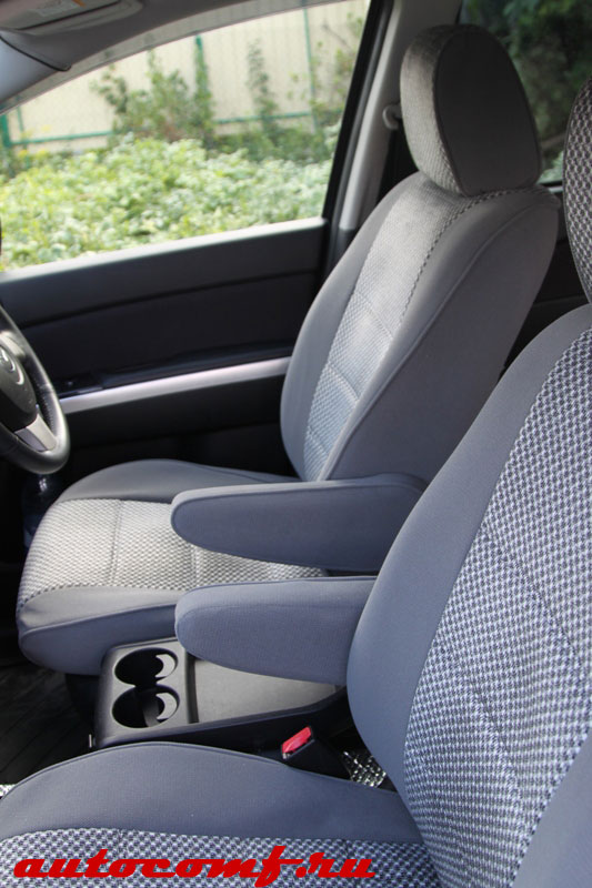 Чехлы из экокожи Mazda MPV III+r [LY] 02.2006-03.2016 (Мод.315.0) - 3 ряда Автокомфорт