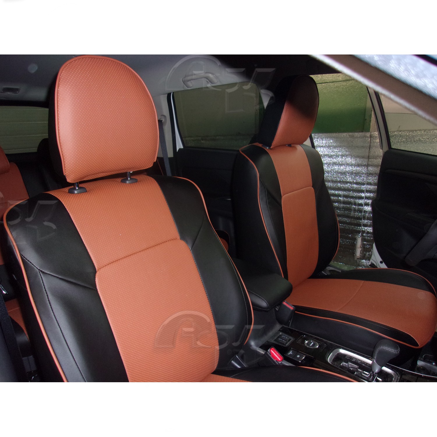 Чехлы из экокожи Mitsubishi Outlander 3 рестайлинг 2018- (Мод.448.0) Автокомфорт